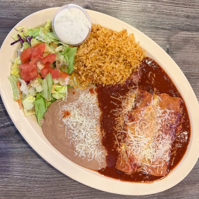 2 Cheese Enchiladas Combo.