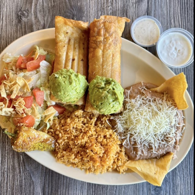 Beef Flauta Combo.