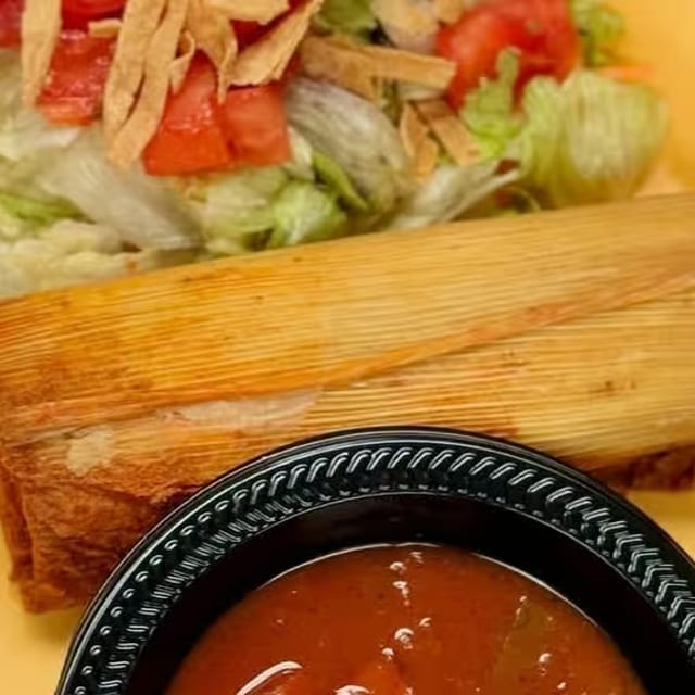 Green Chile & Cheese Tamales.