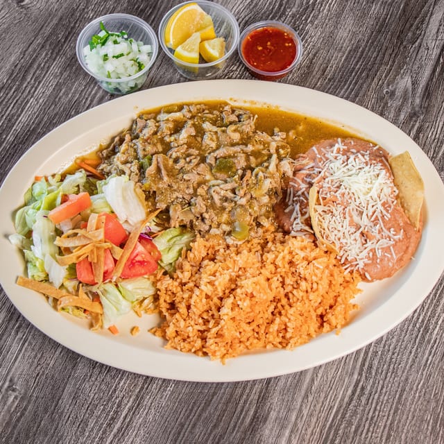 Chile Verde Plate.
