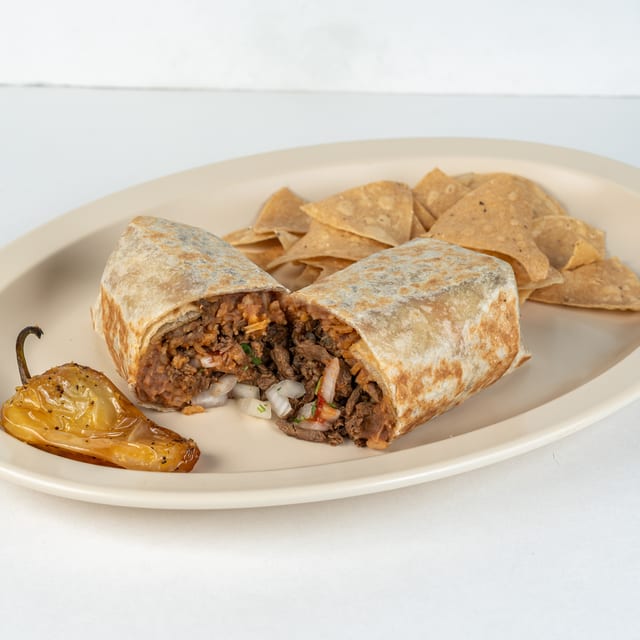 Carne Asada Burrito.