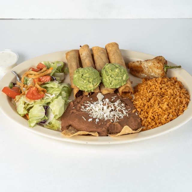 4 Chicken Taquitos Combo.